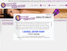 Tablet Screenshot of daddygetslucky.com